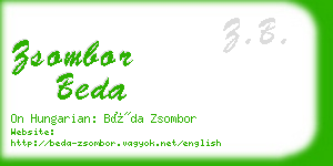 zsombor beda business card